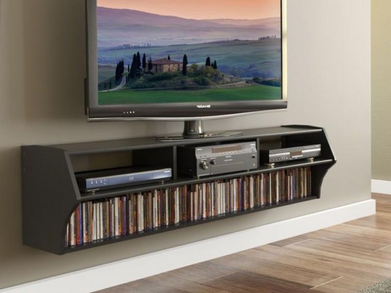 Media Storage Ideas Wall Mounted Tv