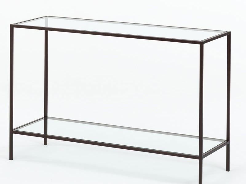 Metal And Glass Console Table