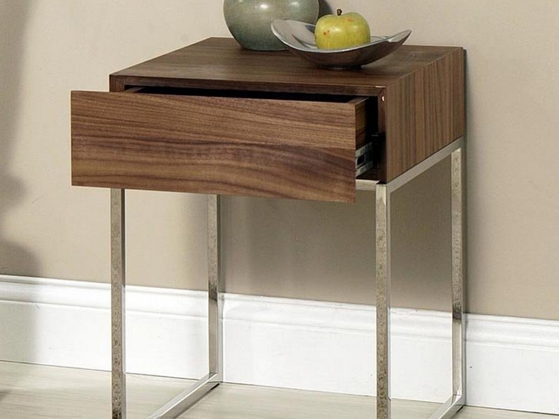 Metal And Wood End Tables