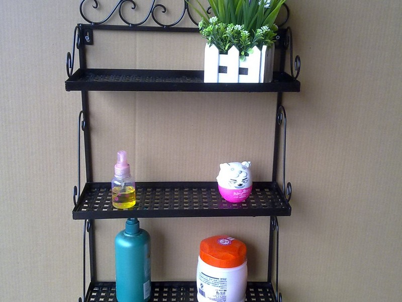 Metal Bathroom Shelf Rack