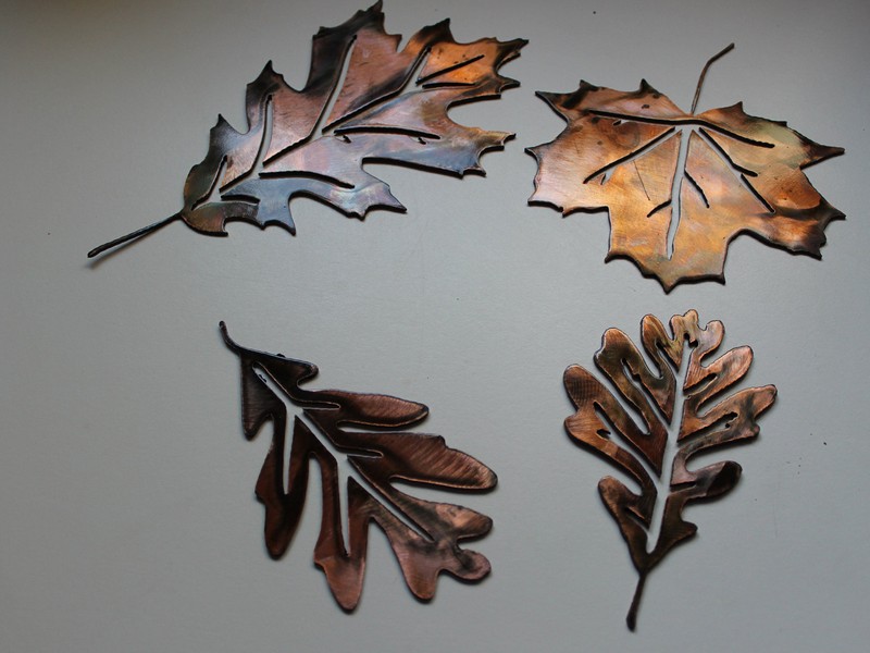 Metal Leaf Wall Decor