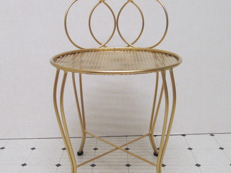 Metal Vanity Stool