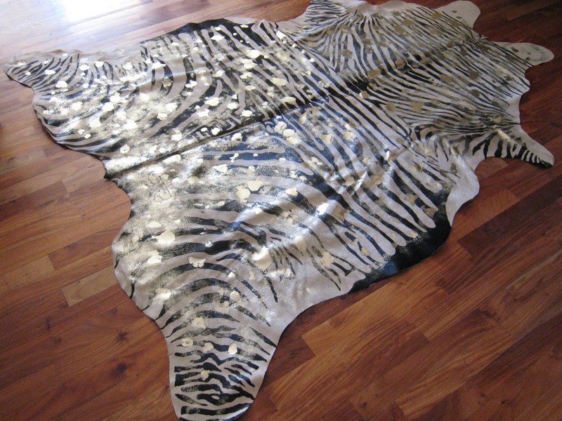 Metallic Cowhide Rug Canada