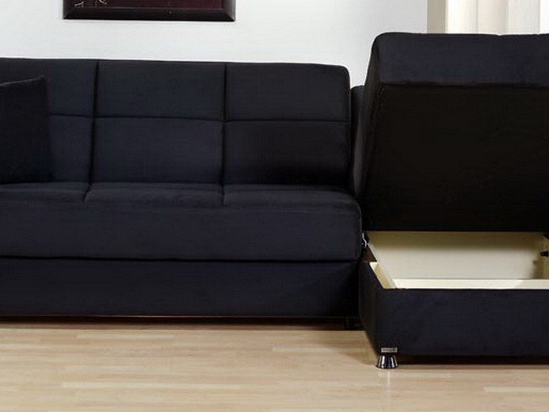 Microfiber Sofa Bed With Storage