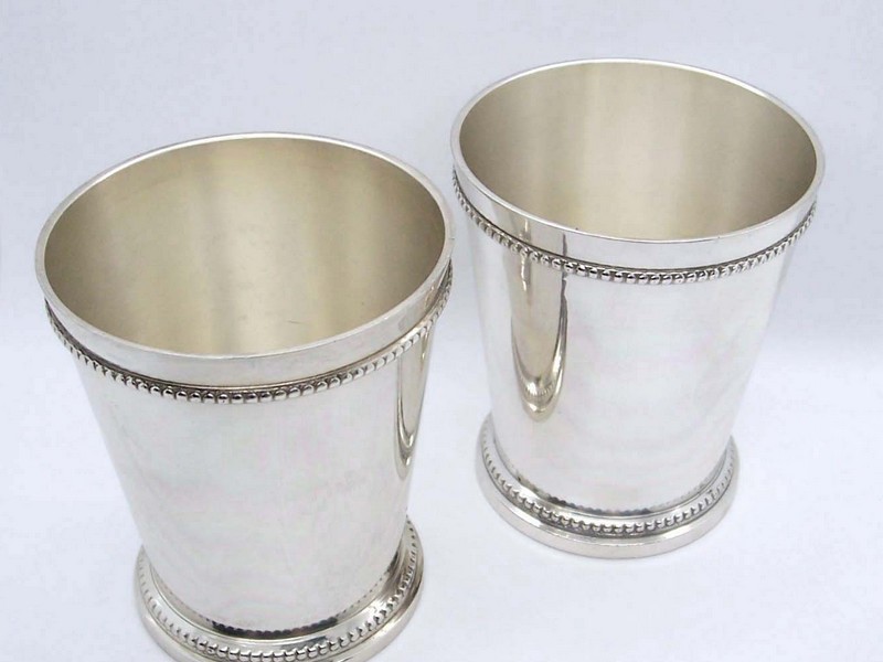 Mint Julep Glasses Silver