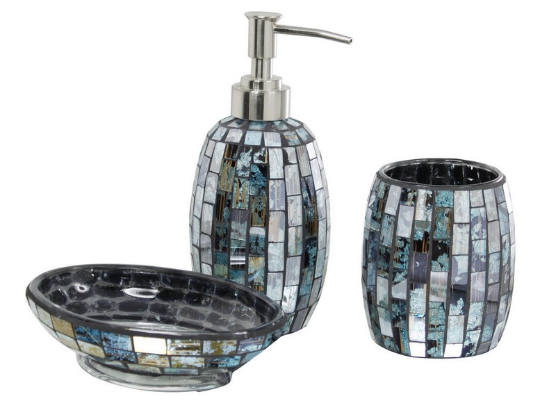 Mirrored Bathroom Accessories Sets