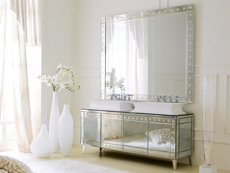 Mirrored Bathroom Vanity