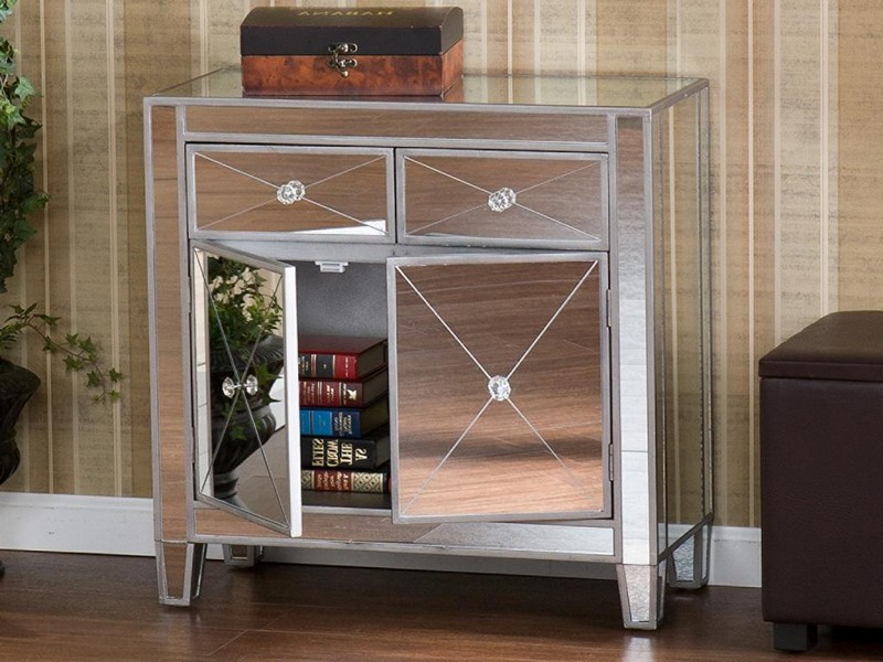 Mirrored Console Cabinet