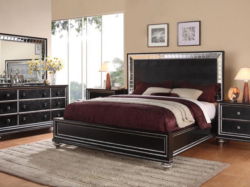 Mirrored Glass Bedroom Set