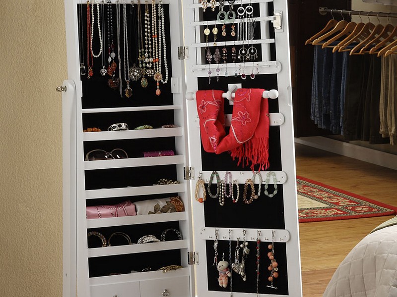 Mirrored Jewelry Cabinet