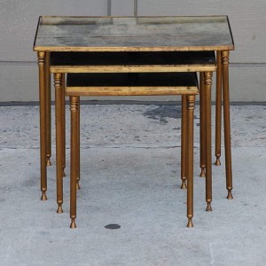 Mirrored Nesting Tables