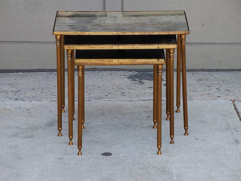 Mirrored Nesting Tables