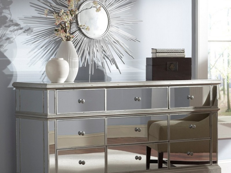 Mirrored Nightstands With Drawers