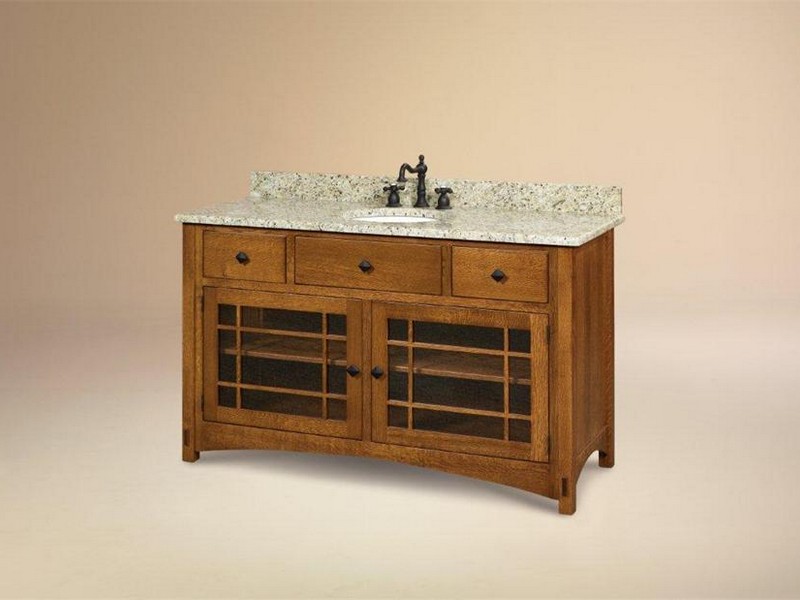 Mission Style Bathroom Vanity Cabinet