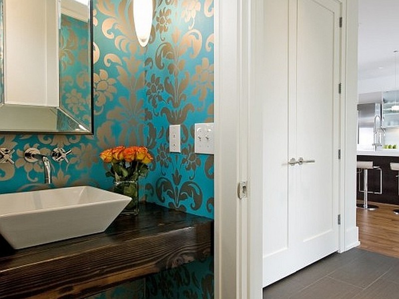 Modern Bathroom Wallpaper Ideas