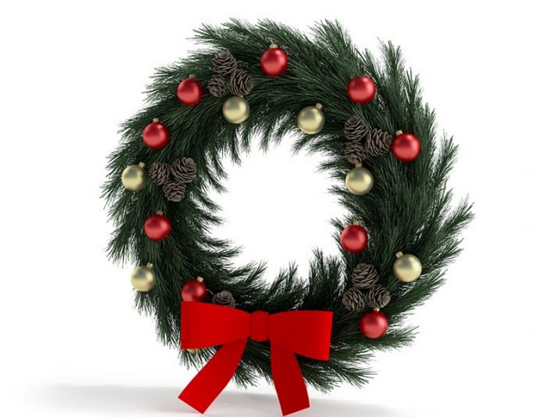 Modern Christmas Wreath