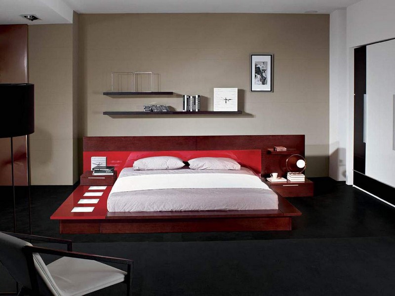 Modern Platform Bed With Lights