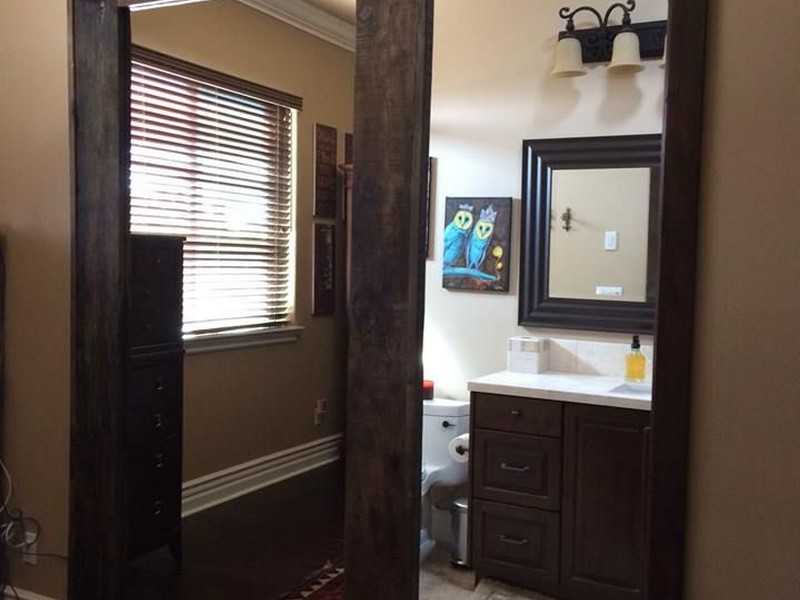 Modern Pocket Doors Bathroom