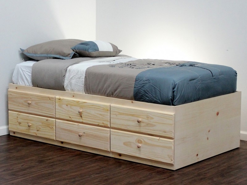 Modern Twin Bed With Trundle