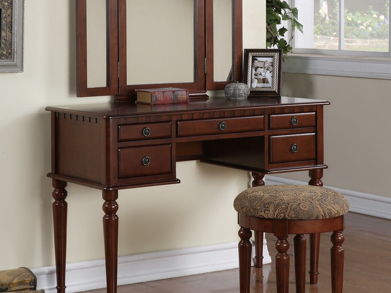 Modern Vanity Dresser With Mirror