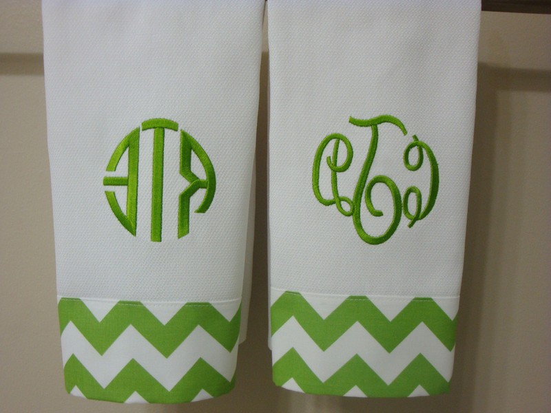 Monogram Hand Towels