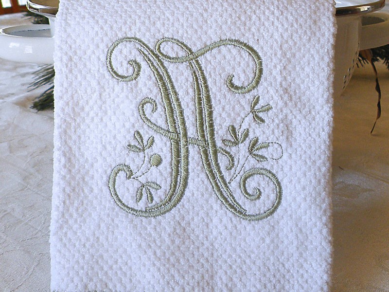 Monogram Kitchen Towels