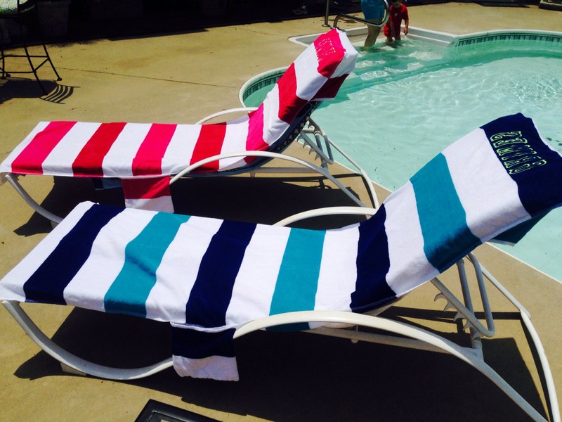 Monogrammed Beach Chair Covers