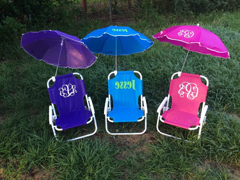 Monogrammed Beach Chairs