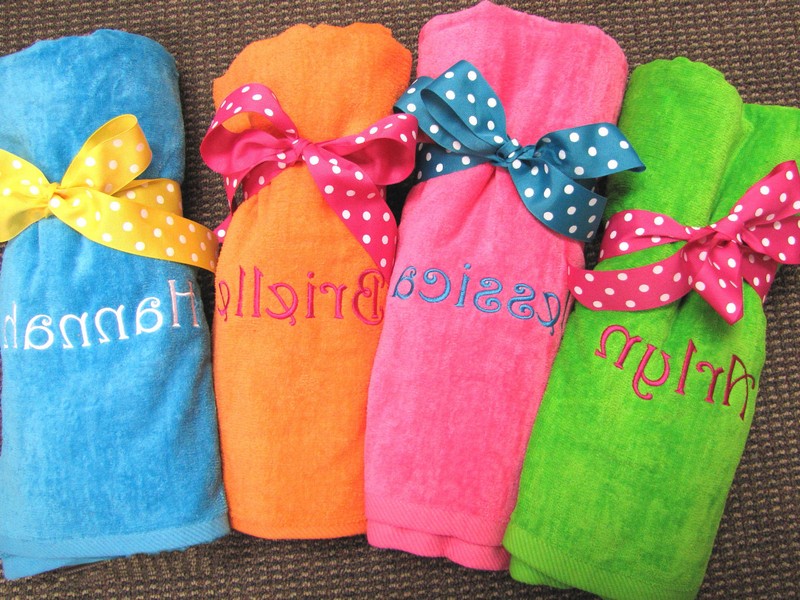 Monogrammed Beach Towels