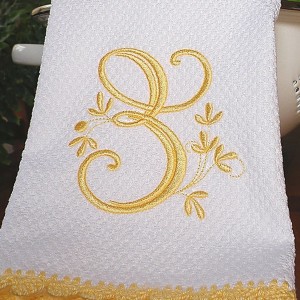 Monogrammed Dish Towels Etsy