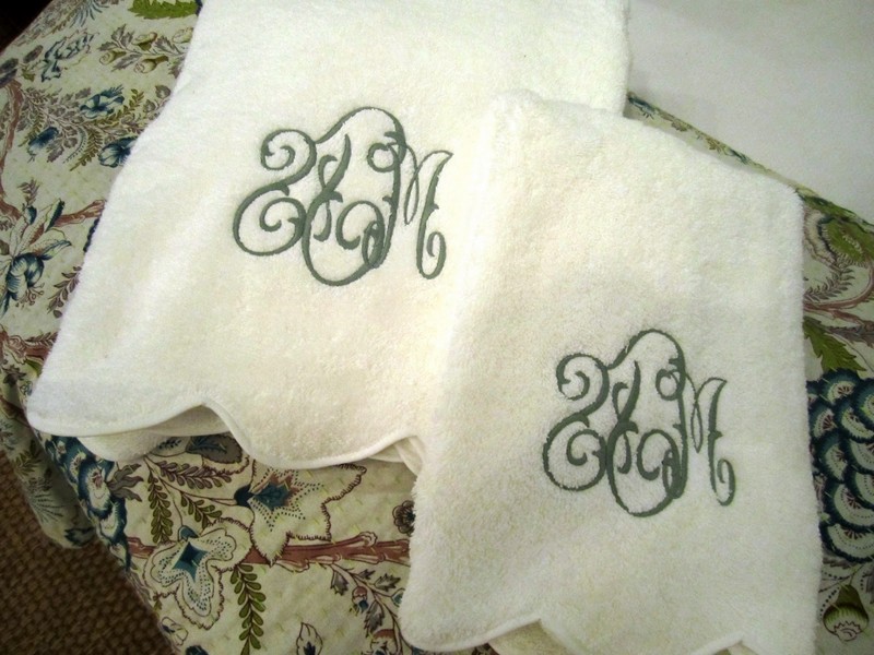 Monogrammed Guest Towels