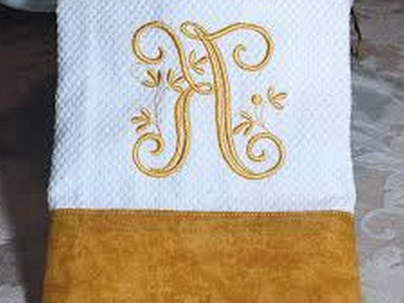 Monogrammed Hand Towels Etsy