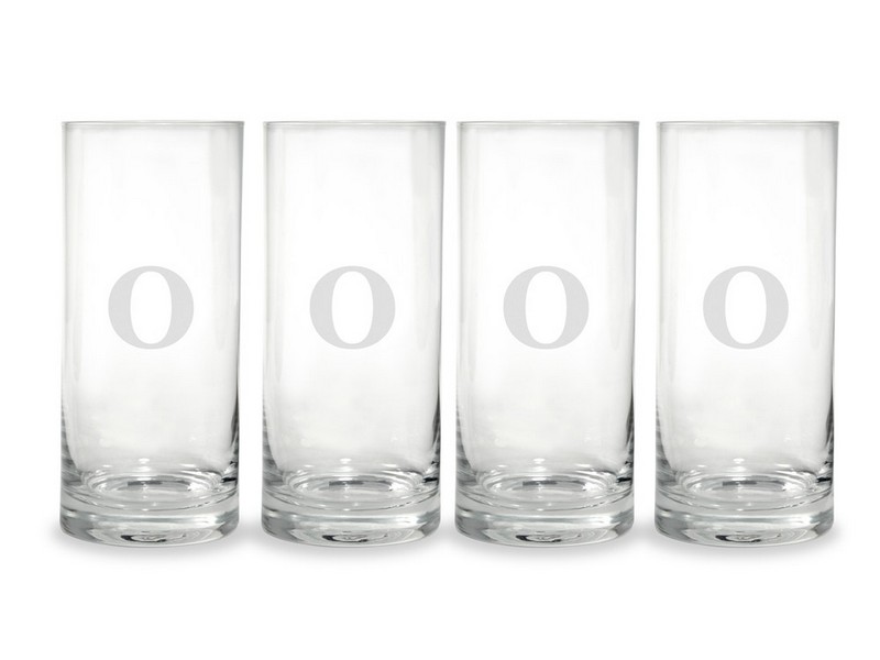 Monogrammed Highball Glasses Set Of 4