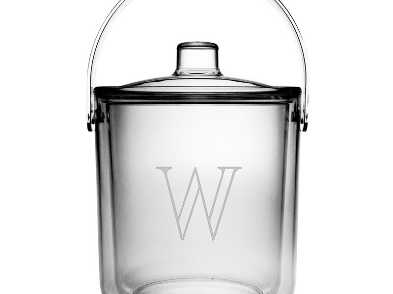 Monogrammed Ice Bucket Acrylic