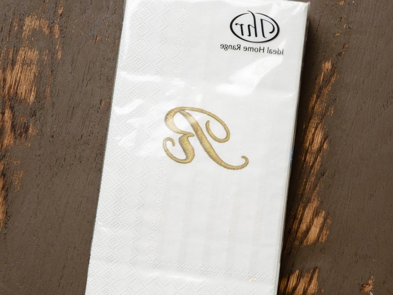 Monogrammed Paper Guest Towels