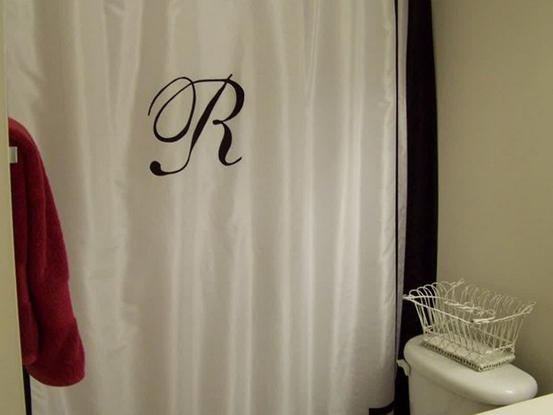 Monogrammed Shower Curtains