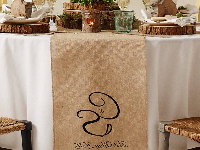 Monogrammed Table Runners Wedding