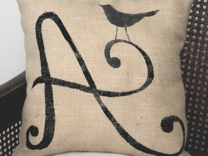 Monogrammed Throw Pillow