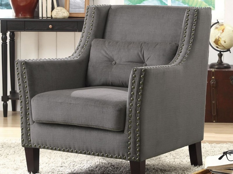 Nailhead Accent Chair