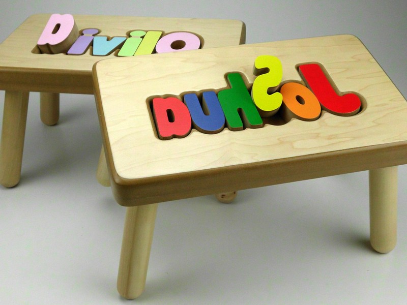 Name Puzzle Stool