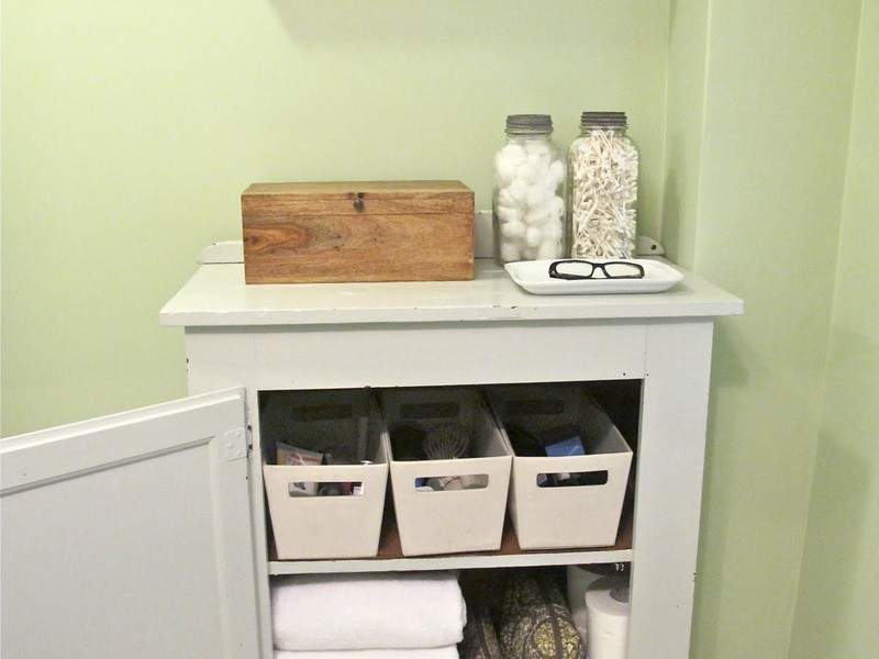 Narrow Bathroom Cabinet With Drawers