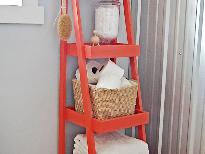 Narrow Bathroom Storage Tower