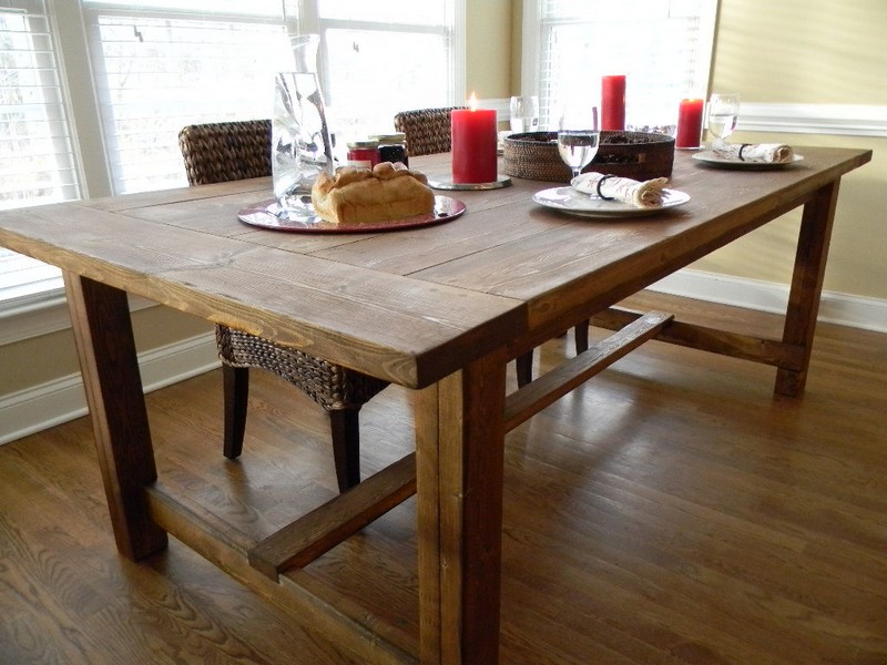 Narrow Farmhouse Dining Table