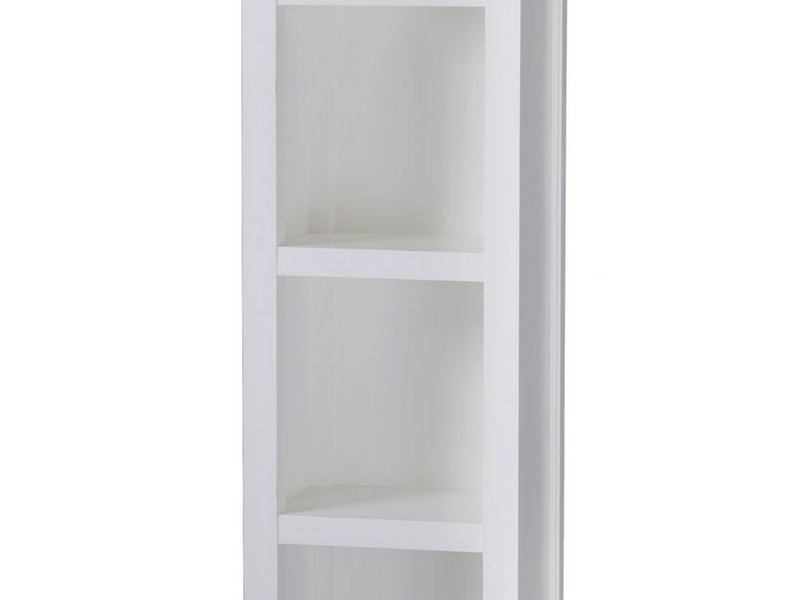 Narrow White Bookcase