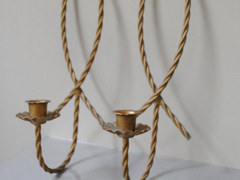 Nautical Brass Candle Holders