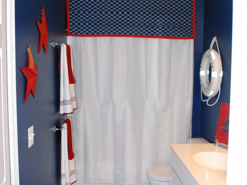 Nautical Themed Bathroom Wallpaper