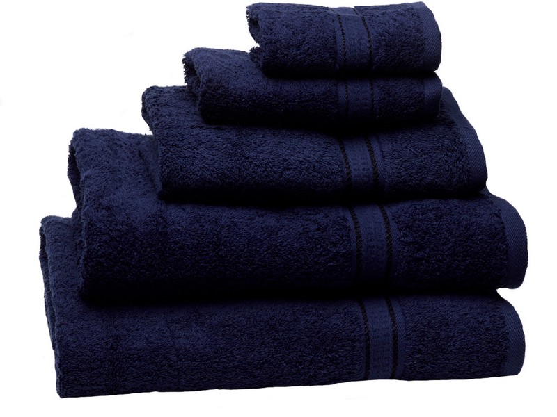 Navy Blue Bath Towels