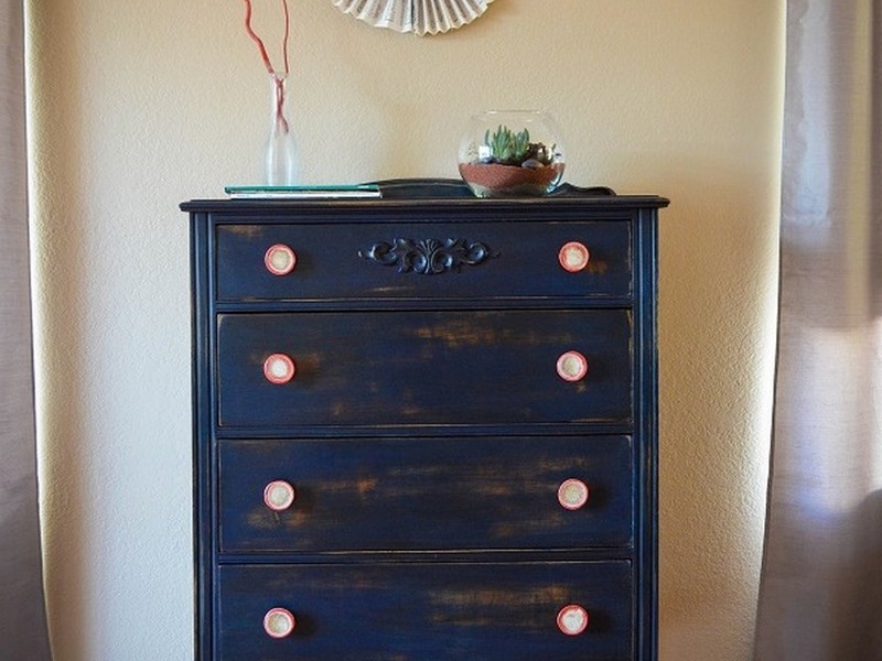 Navy Blue Dresser Bedroom Furniture