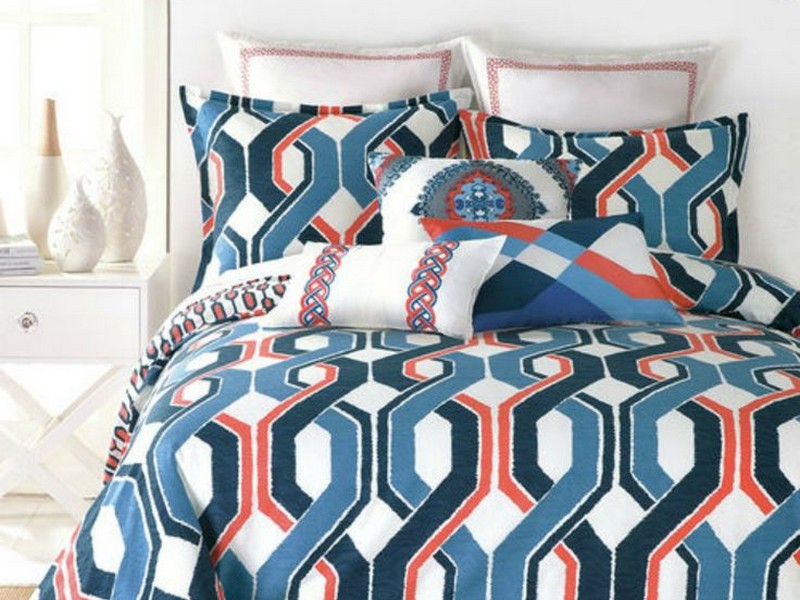 Navy Blue Ikat Bedding