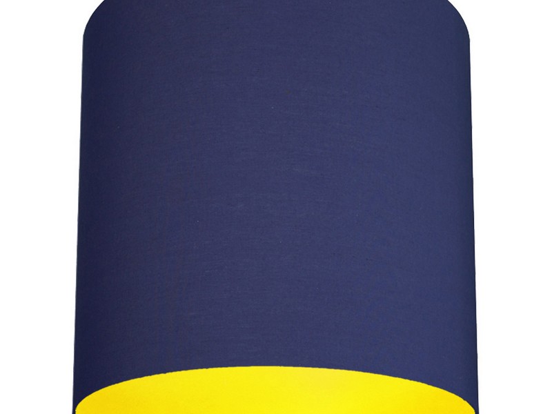 Navy Blue Lamp Shade Drum